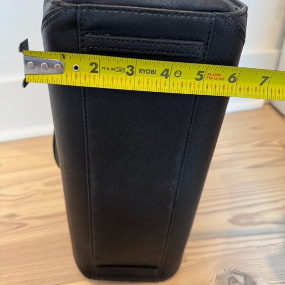 Tory Burch Black Leather Tote/Laptop Bag - Picture 13 of 14